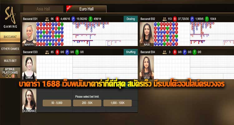 บาคาร่า 1688